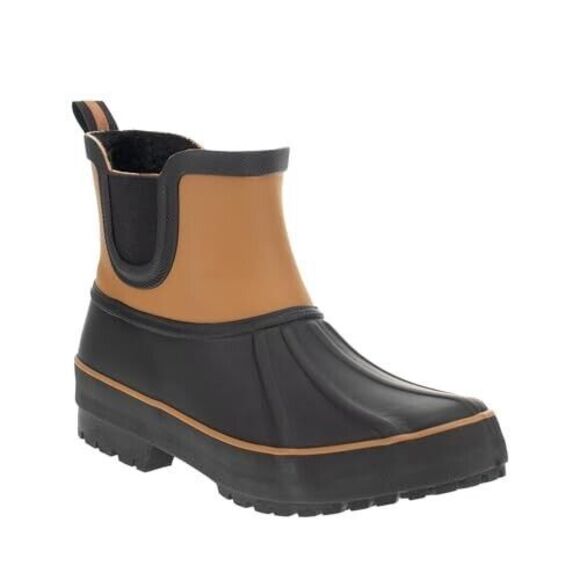 Chooka Women S Waterproof Duck Chelsea Lined Rain Boot, Brown, 10 - Picture 1 of 5